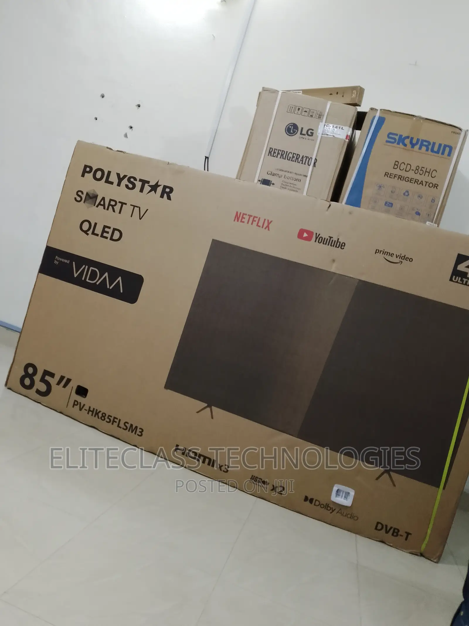 Polystar Brand New 85” Smart LED Ultra HD TV With Netflix