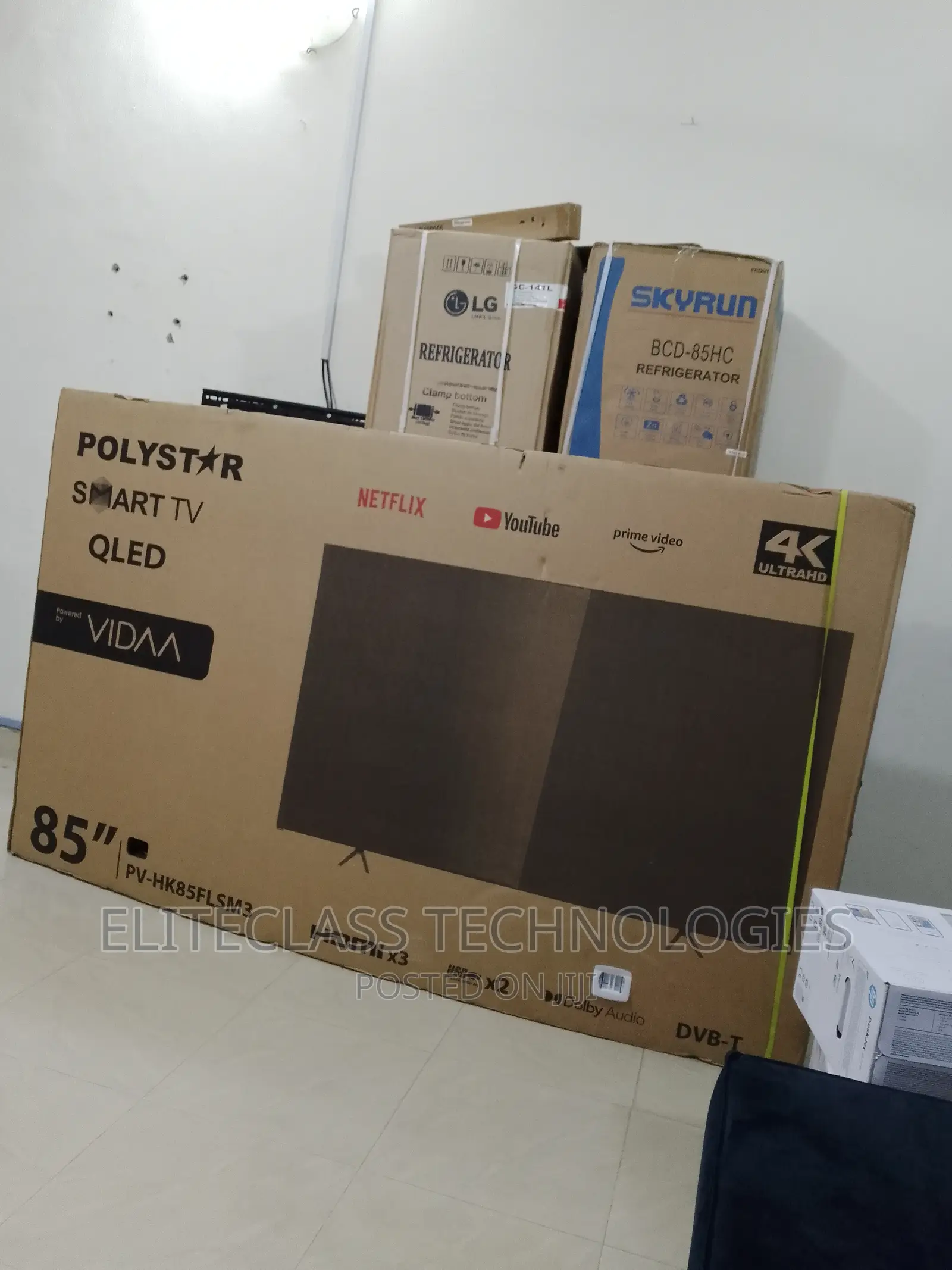 Stylish Design Polystar 85” Smart LED Ultra HD TV