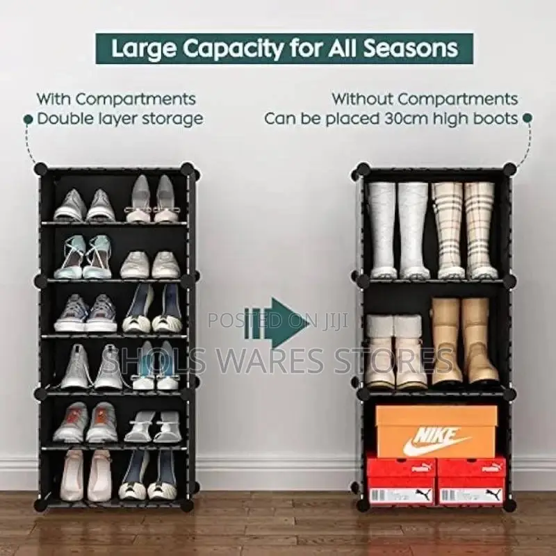 Shoe Rack Storage Cabinet With Doors