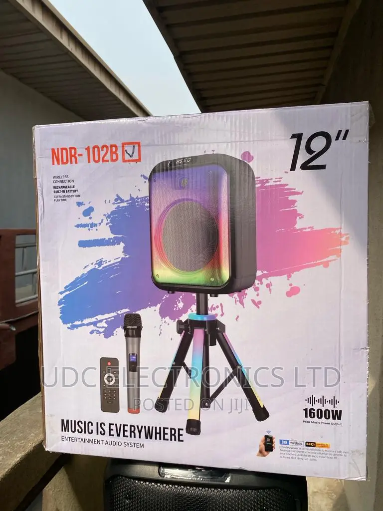 Mega Bass NDR-102B Rechargeable Speaker
