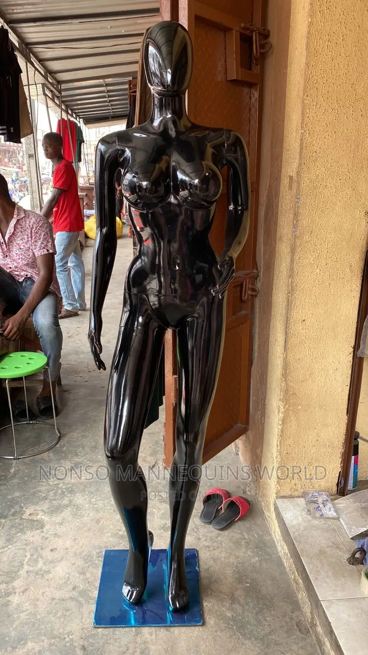 Size 12 Glossy Black Female Detachable Dummy
