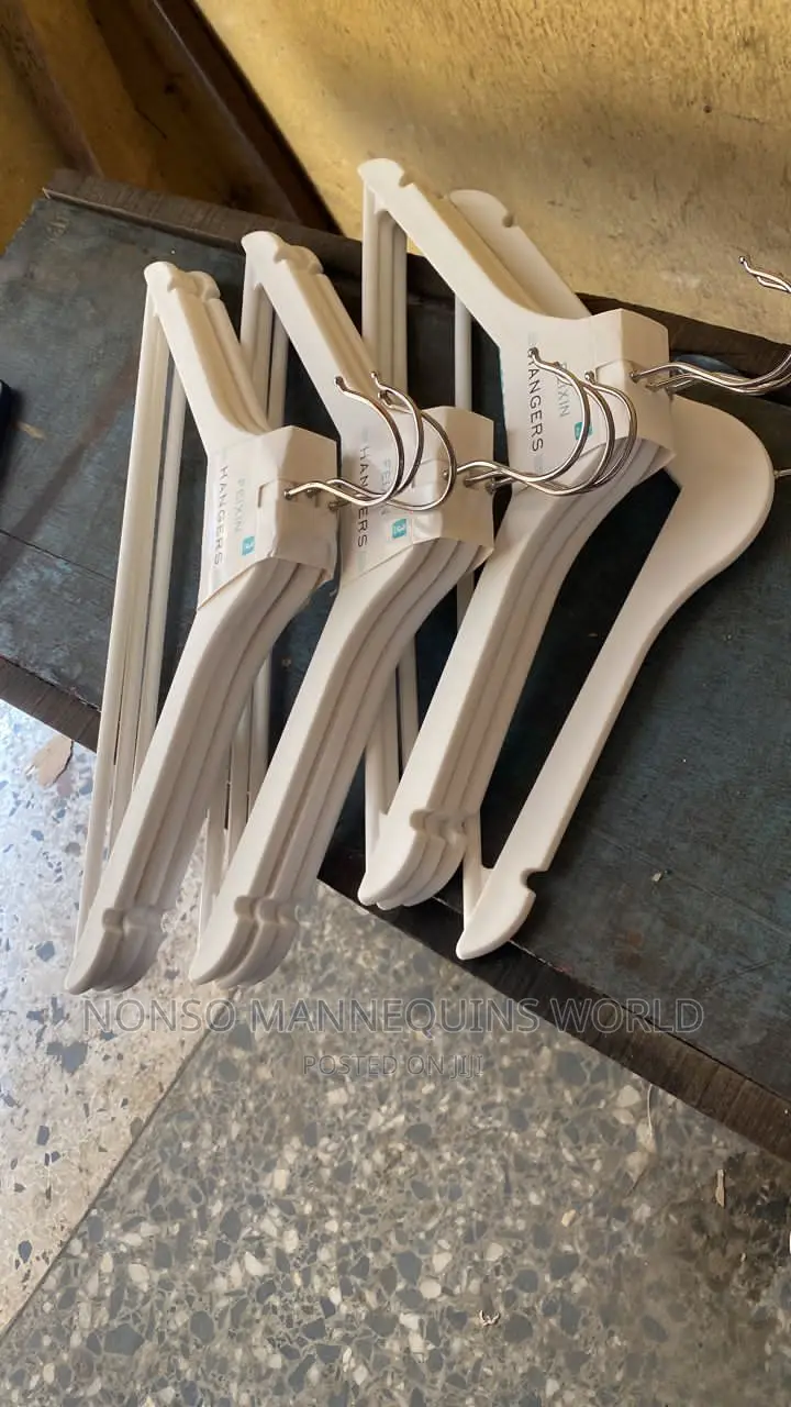 White Ceramic Hangers for Clothes