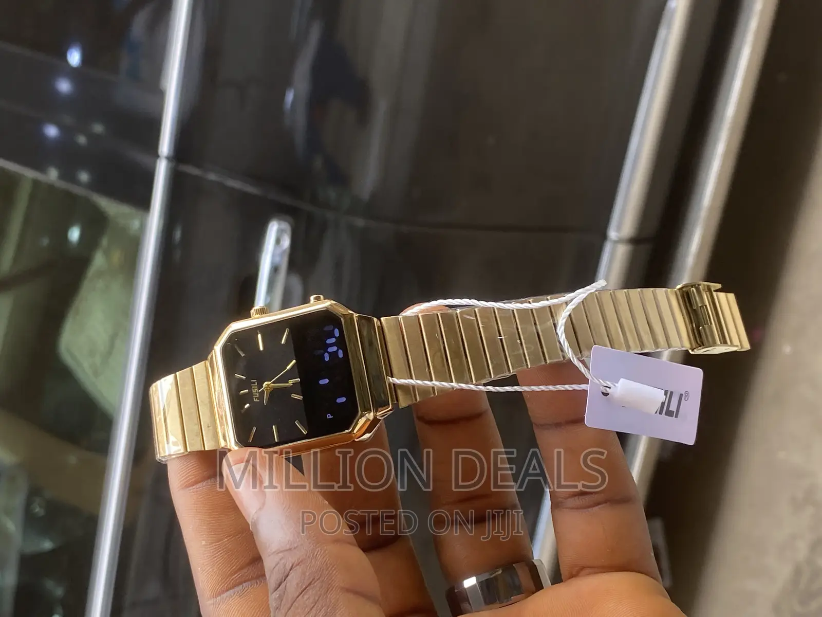 Dual Timer Stainless Steel Unique Wrist Watch