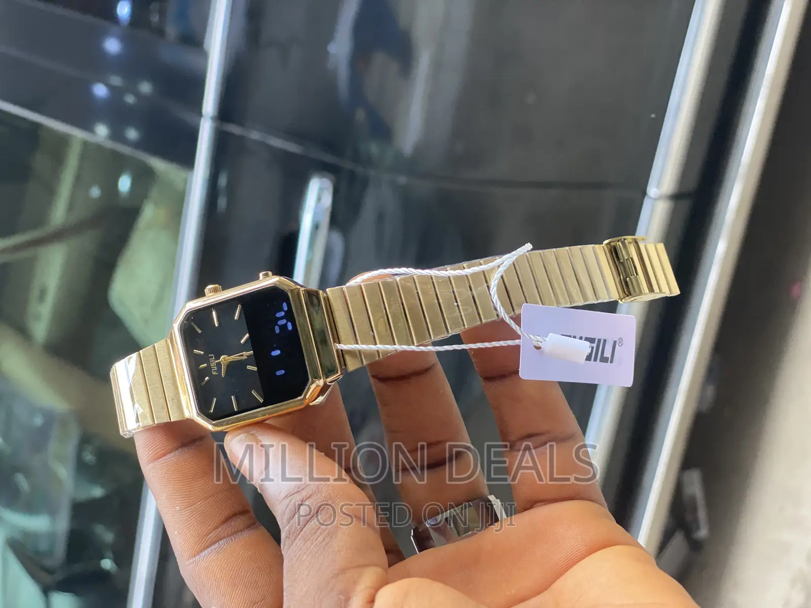 Dual Timer Stainless Steel Unique Wrist Watch