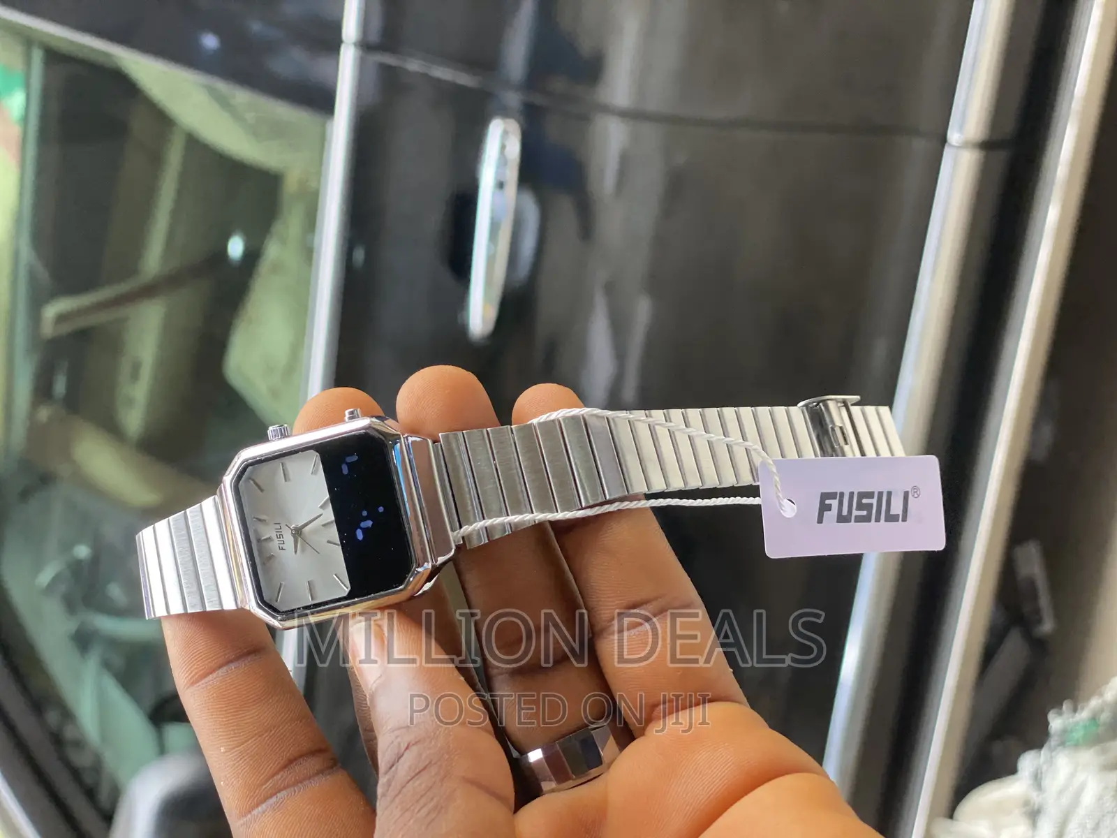 Dual Timer Stainless Steel Unique Wrist Watch