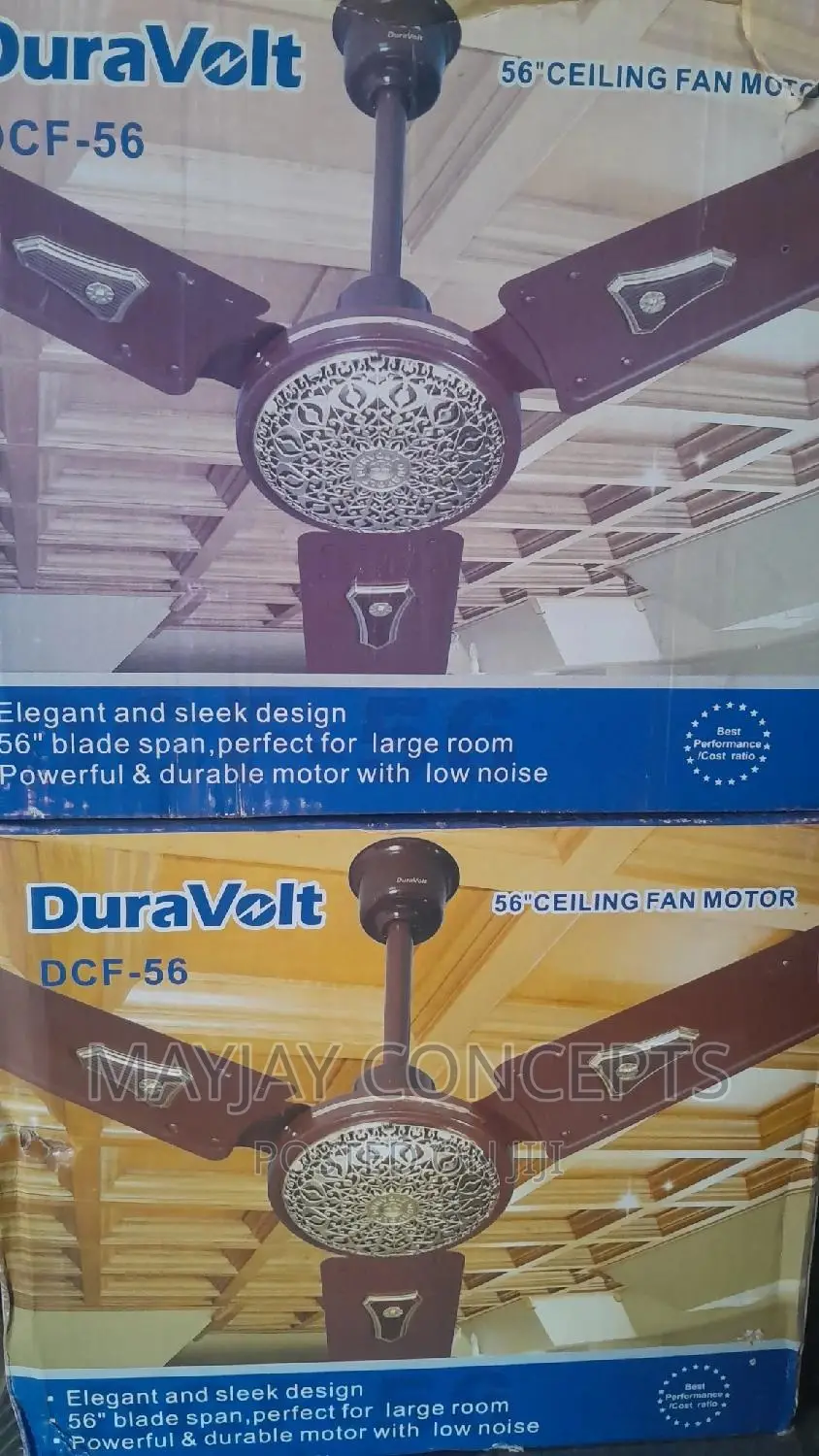 Duravolt Giant 56inches Ceiling Fan-Brown and Whitecolour