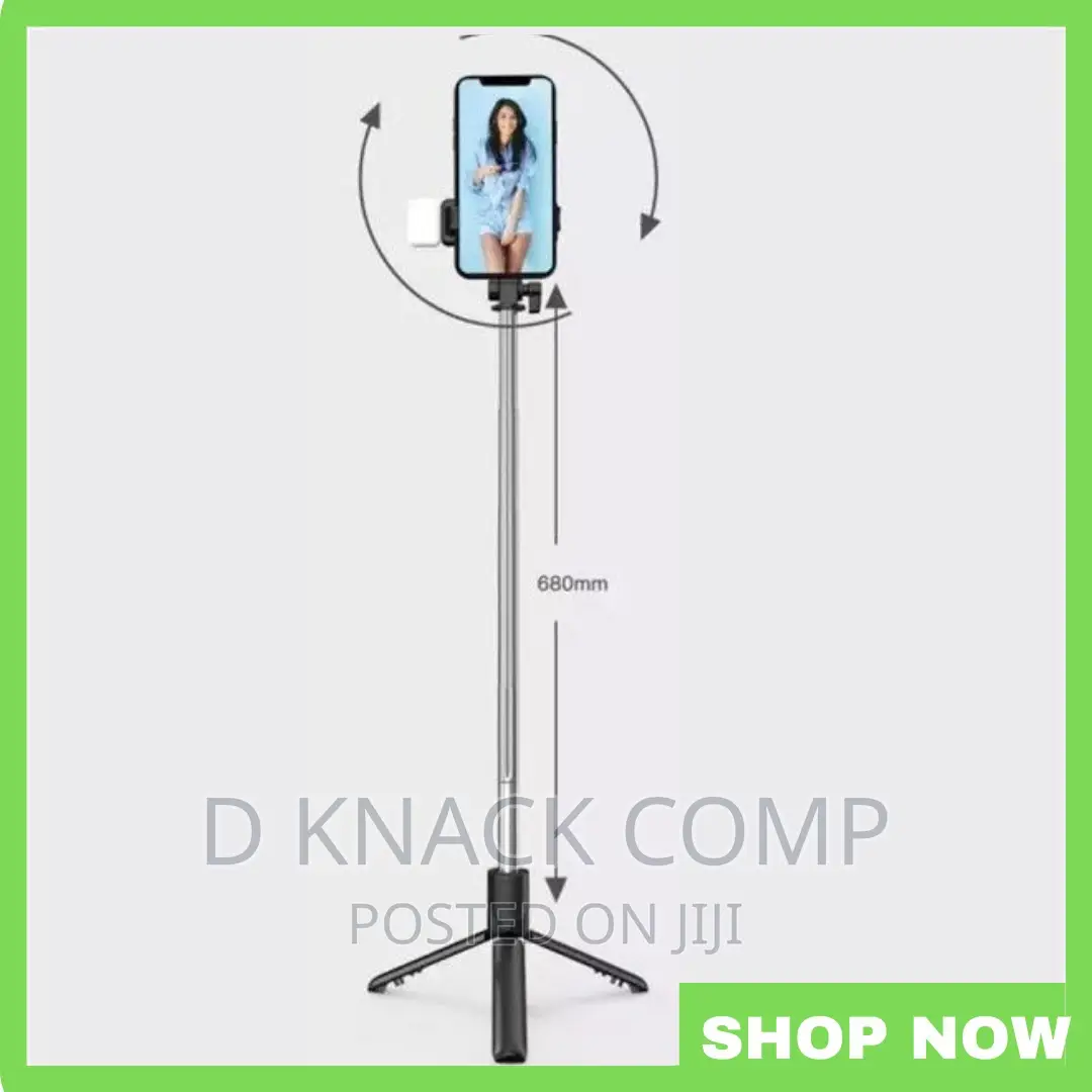 Led Light Wireless BT Selfie Stick for Phone Handheld