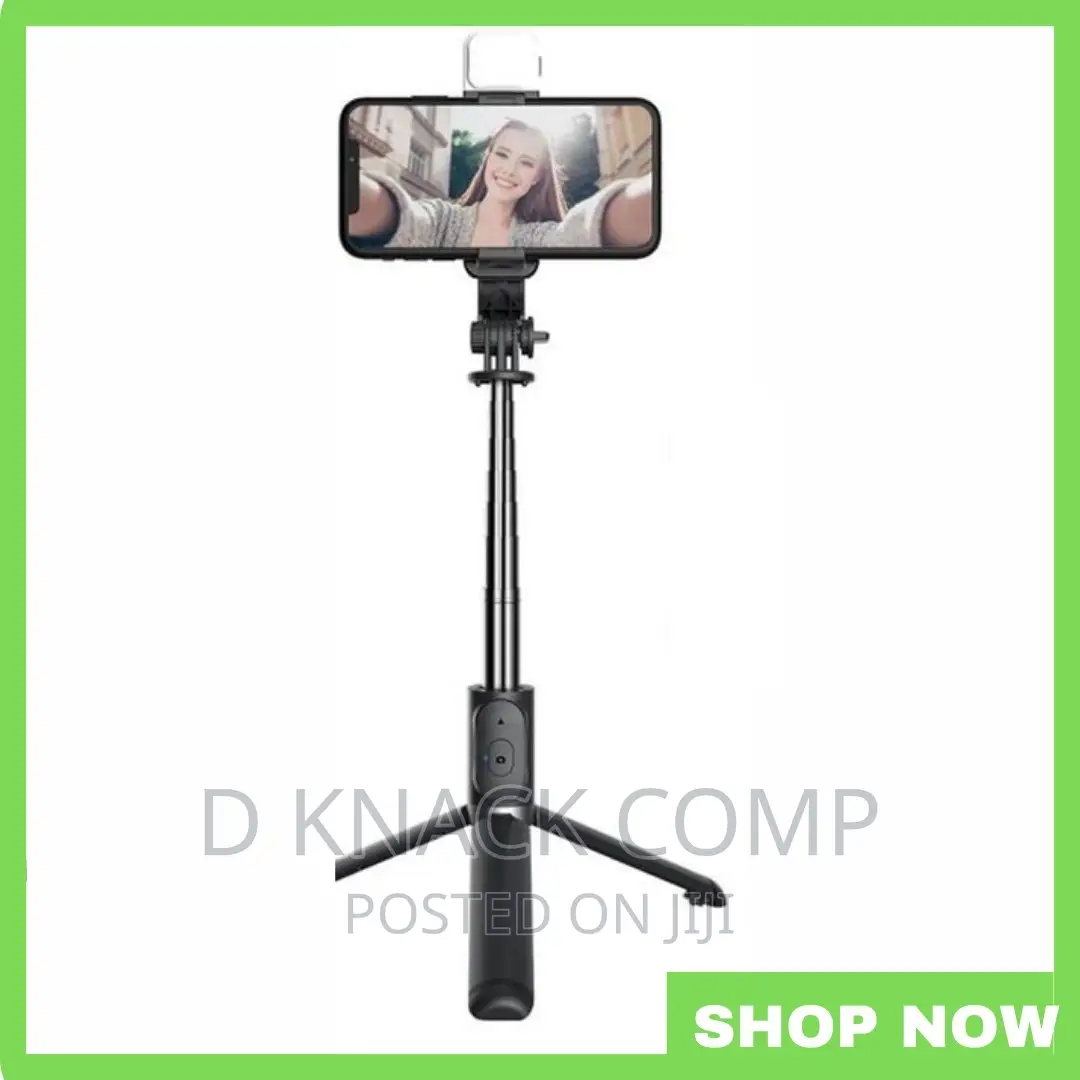 Led Light Wireless BT Selfie Stick for Phone Handheld