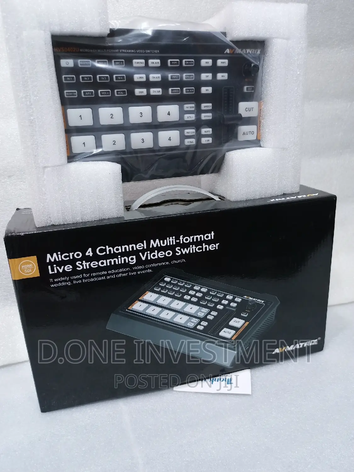 Avmatrix HVS0402 4 HDMI Channel Live Streaming Video Mixer