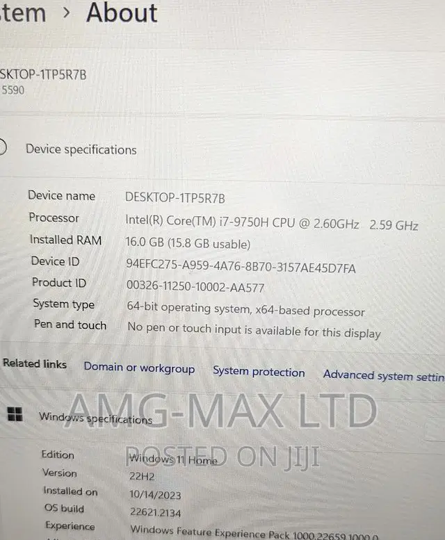 Laptop Dell G5 16GB Intel Core I7 HDD+SSD 1T