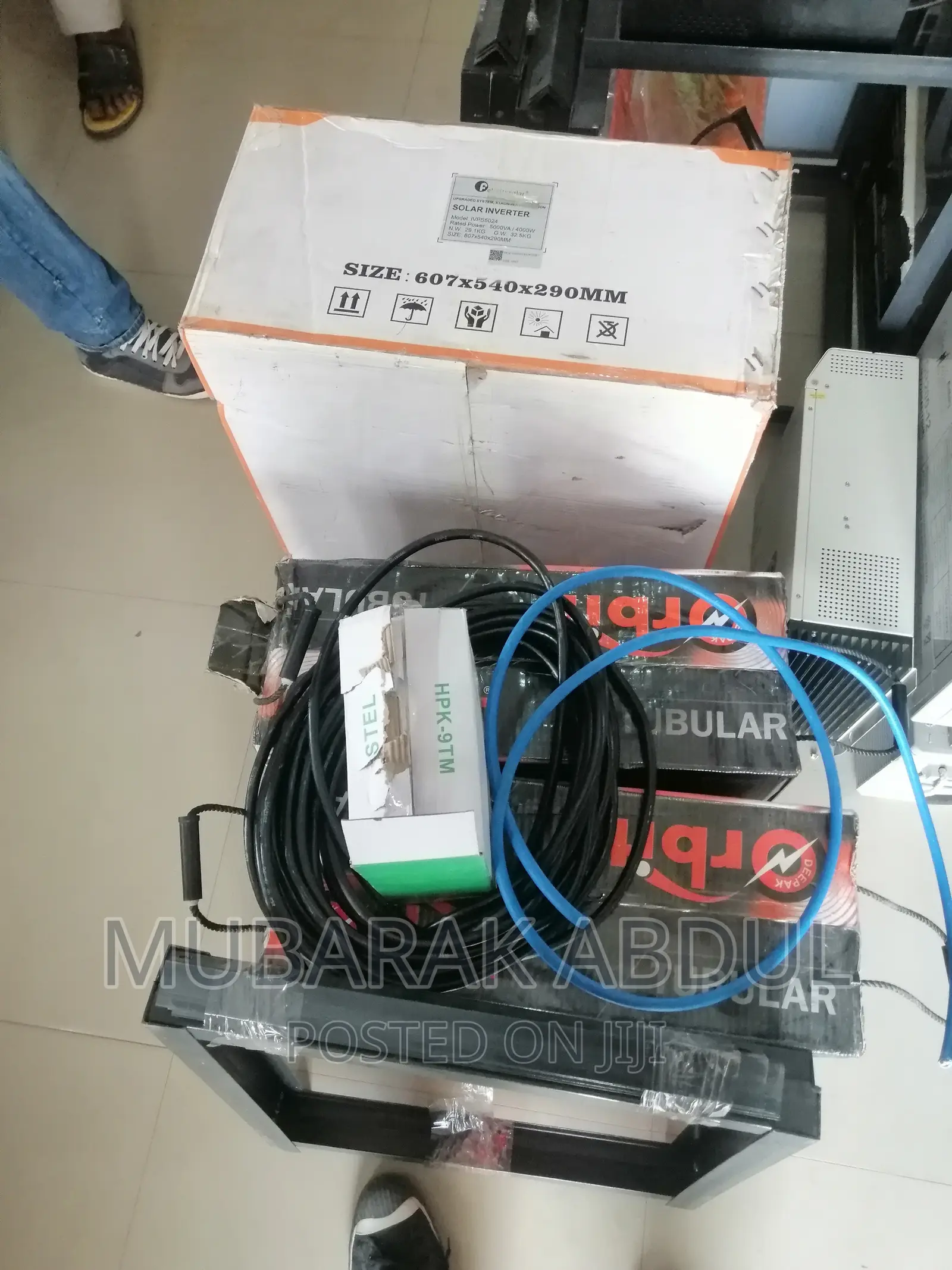 Complete Setup of 5kva 24v Tubular Battery Backup System