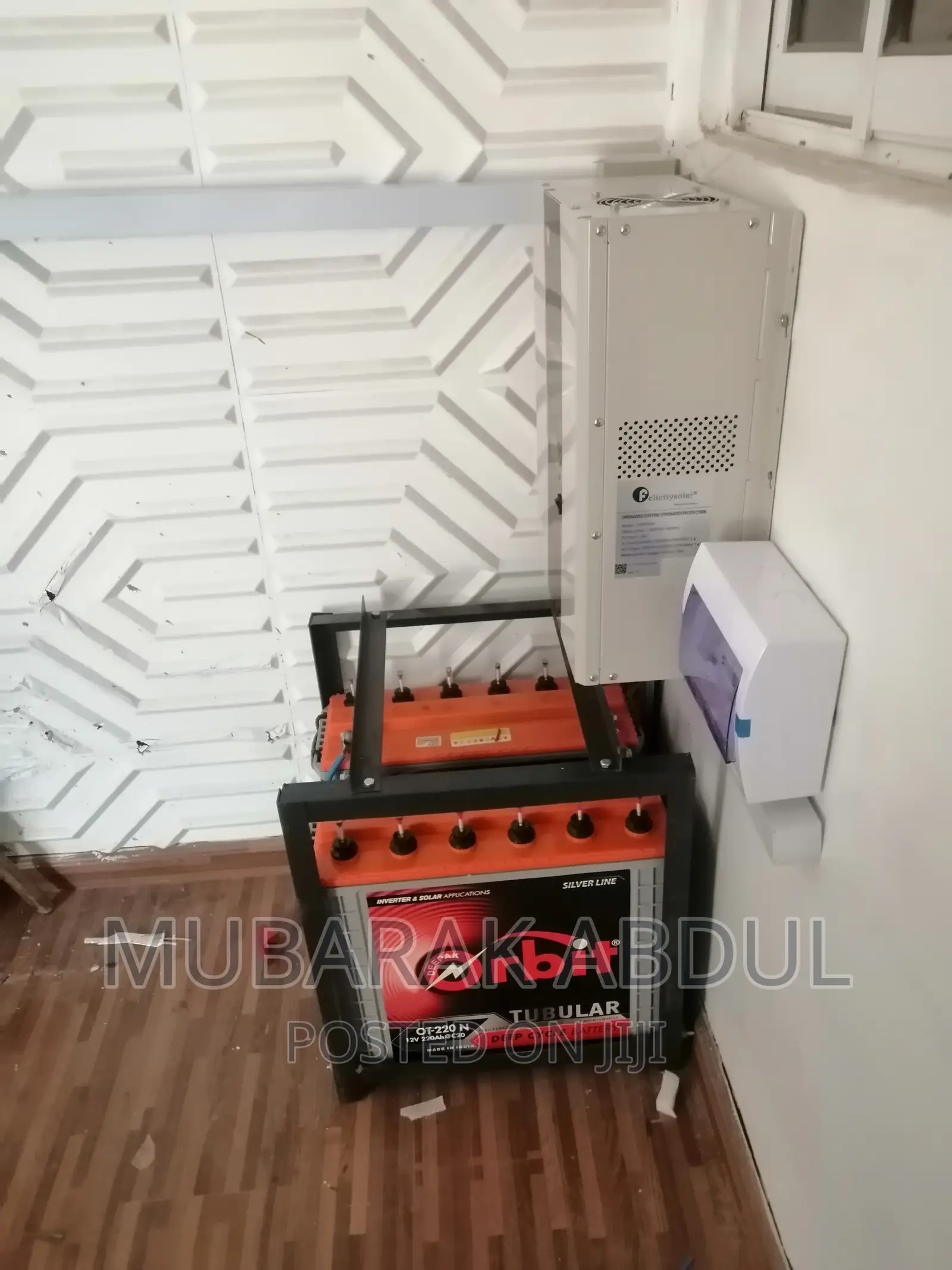 Complete Setup of 5kva 24v Tubular Battery Backup System