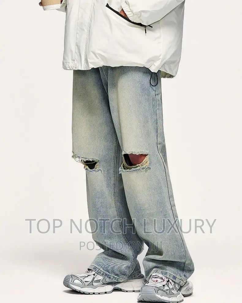 High Quality Luxury Designer Baggy Jeans