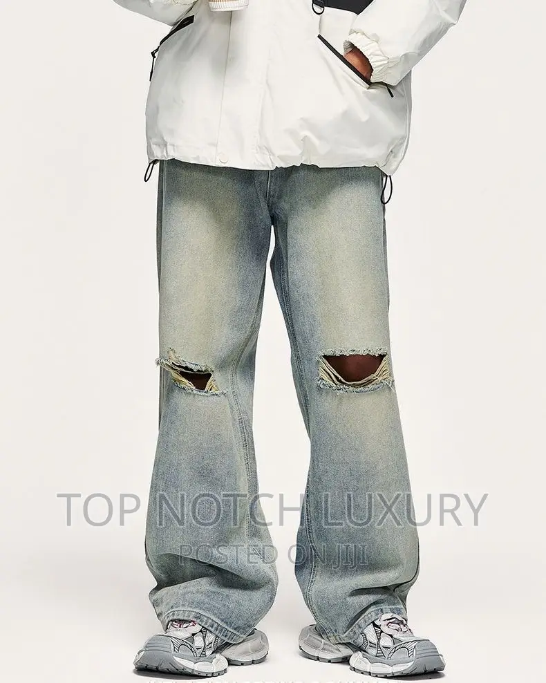 High Quality Luxury Designer Baggy Jeans