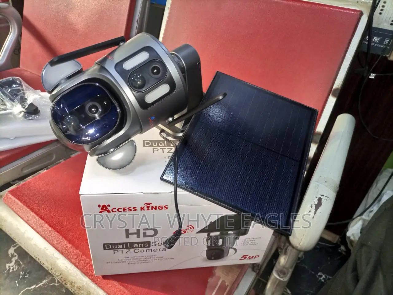 Dual Lens 5mp 4g Solar PTZ Camera With Auto Tracking Ubox Ap