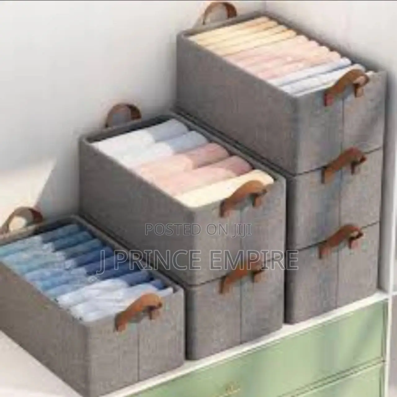 Large Storage Box With Handles (Multicolour Box) (Set Of 1)