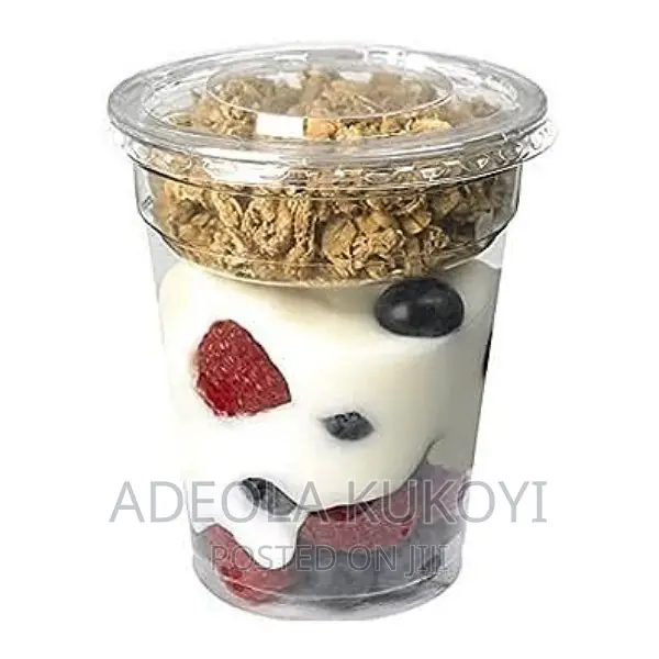 1000pcs of 16oz/500ml Parfait Plastic Cup With Inner Cup