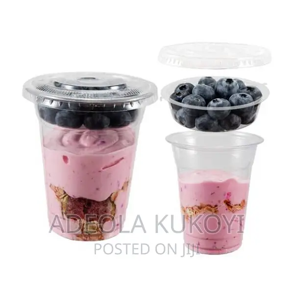 1000pcs of 16oz/500ml Parfait Plastic Cup With Inner Cup