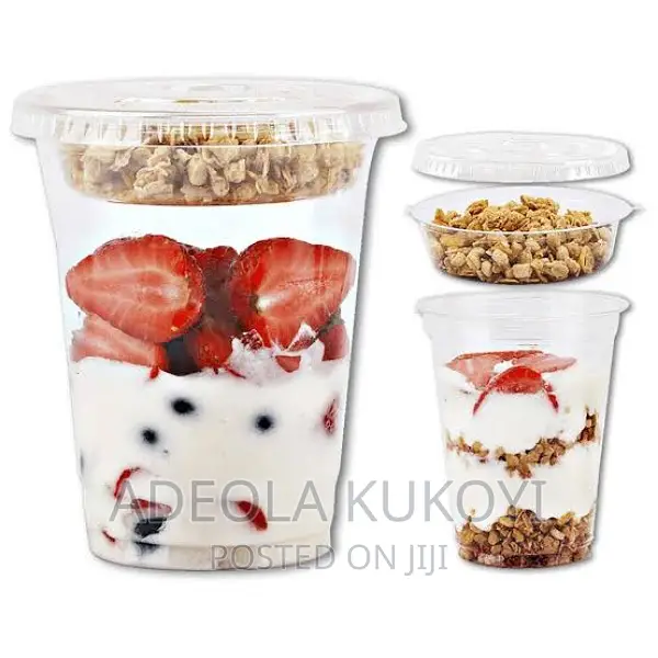 1000pcs of 16oz/500ml Parfait Plastic Cup With Inner Cup