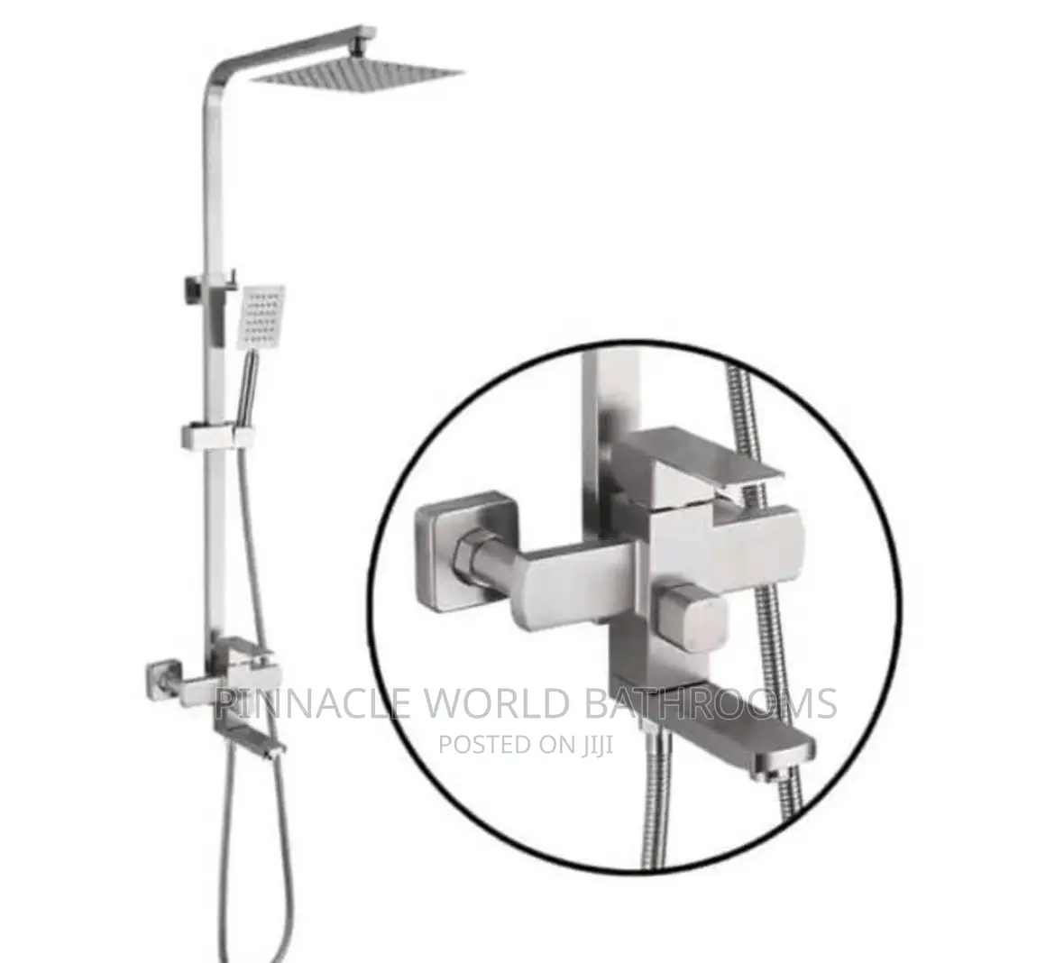 Anti Rust England Square Standing Shower Complete Set