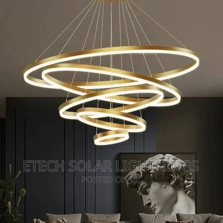 900mm 5 Ring L E D Dropping Chandelier Light for Living Room