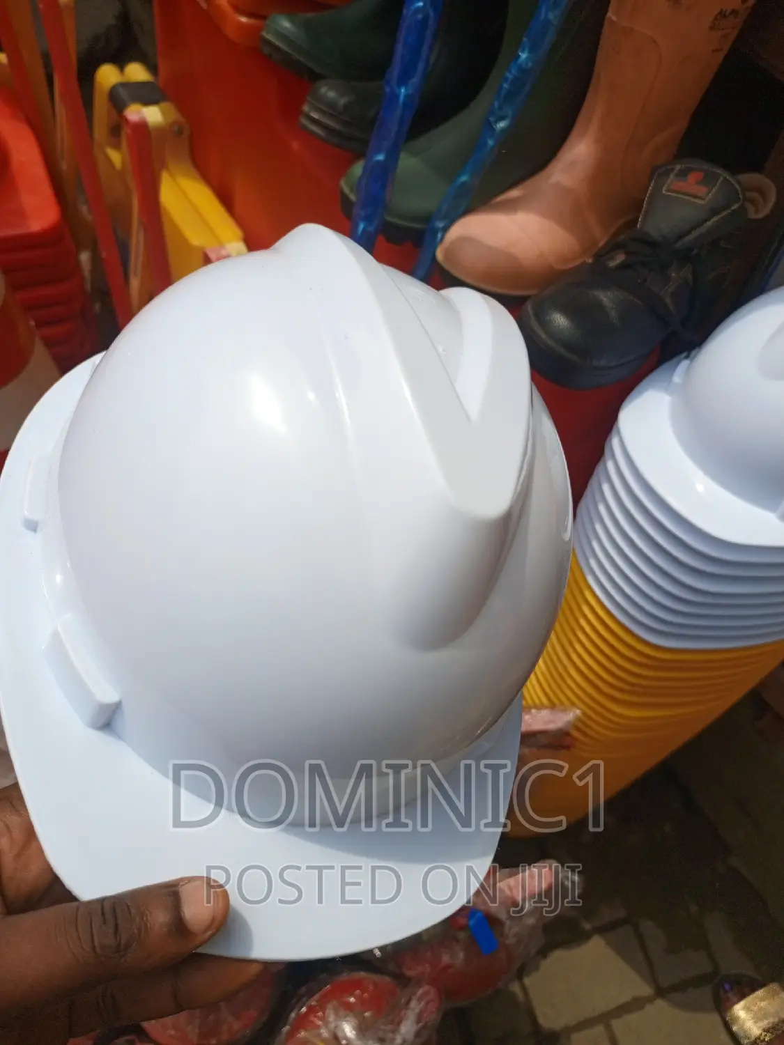 Ordinary V-guard Helmet Blue White Yellow