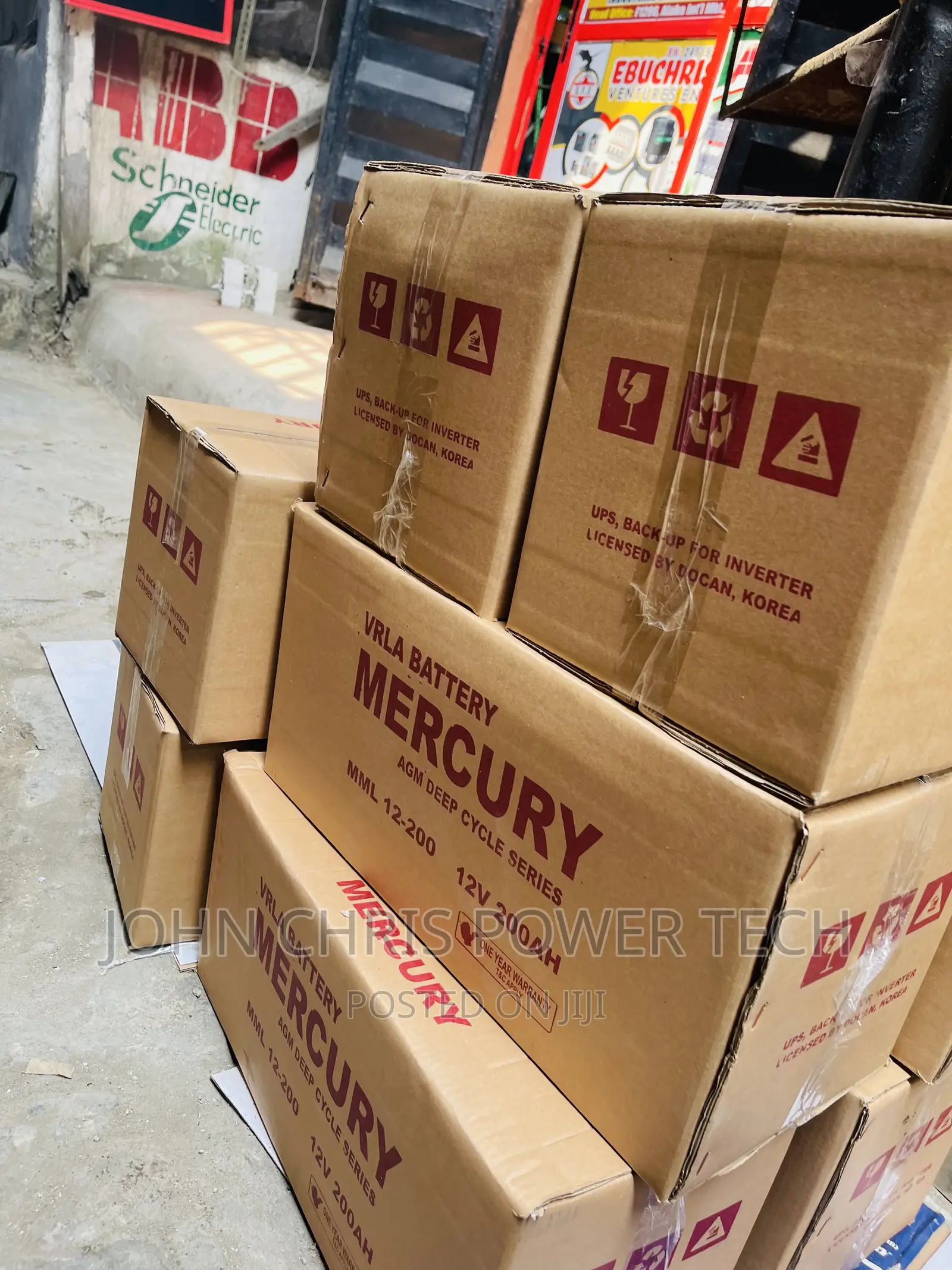 200ah MERCURY Drycell Battery