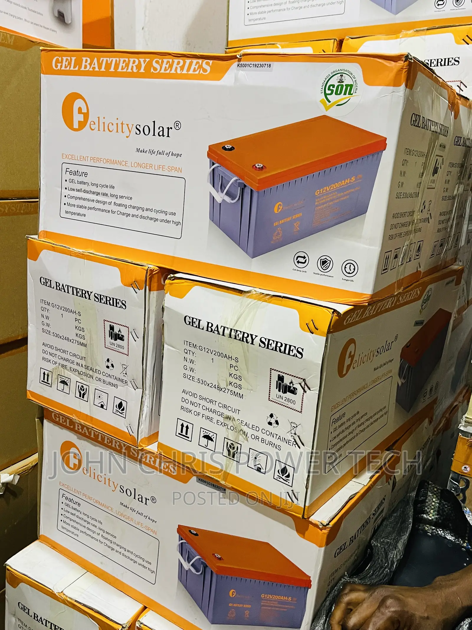200ah FELICITY Drycell Battery