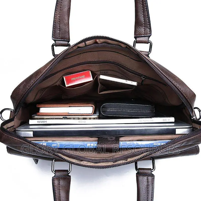 Jeep Buluo Luxury Genuine Forever Leather Men’S Shoulder Bag