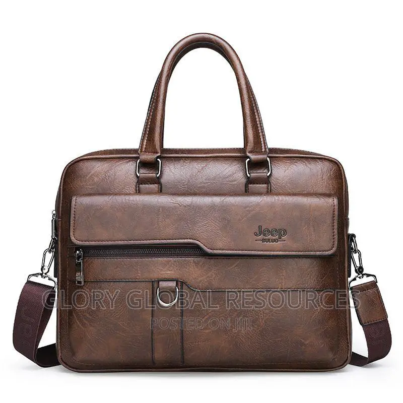 Jeep Buluo Luxury Genuine Forever Leather Men’S Shoulder Bag