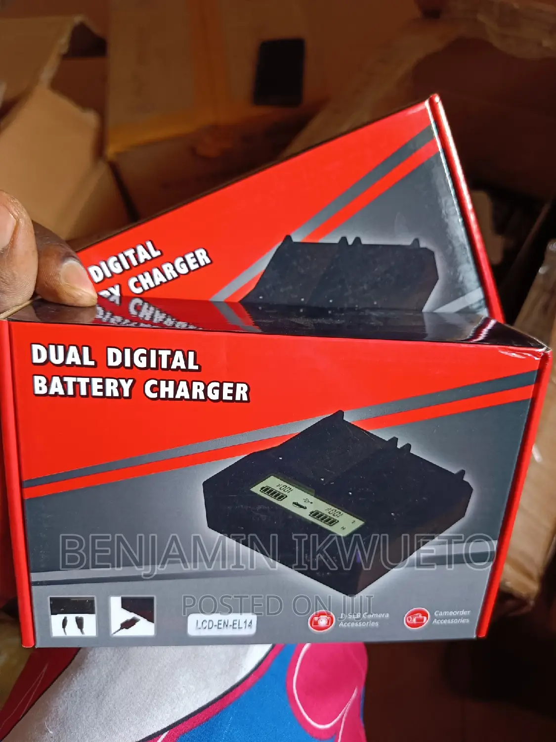 Dual Digital Camera Battery Charger, for Canon and Nikon