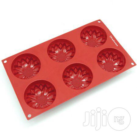 6-Cavity Sunflower Silicone Mold