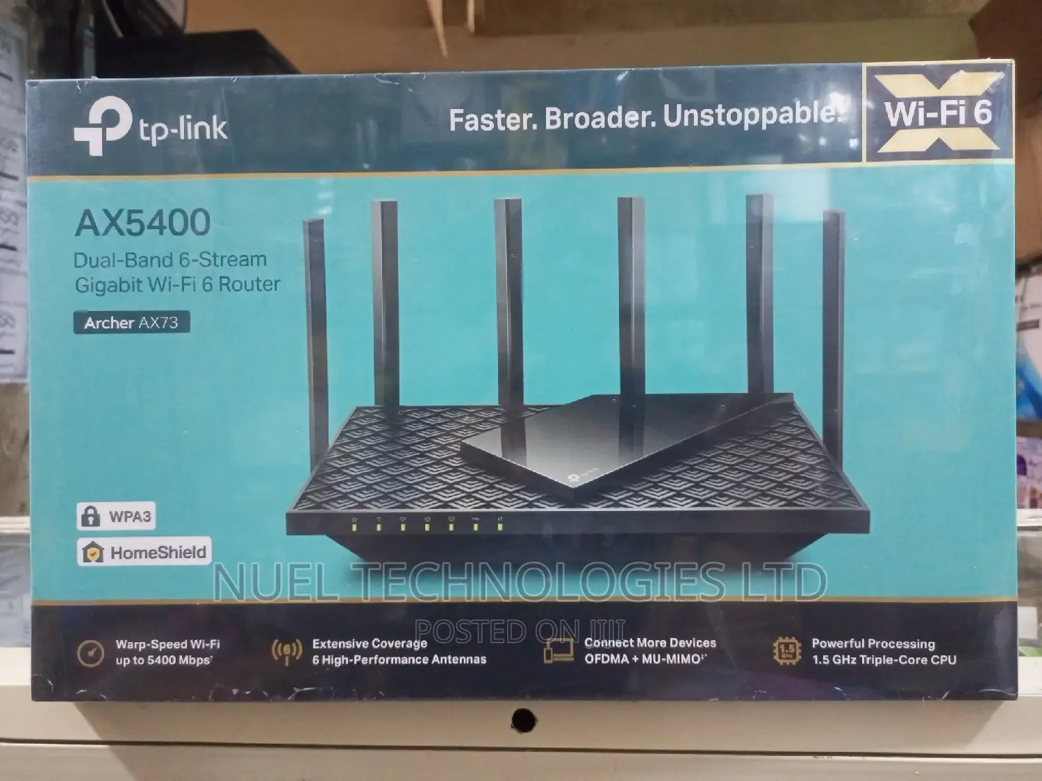 Tp-Link AX5400 Dual-Band 6-Stream Gigabit Wi-Fi 6 Router