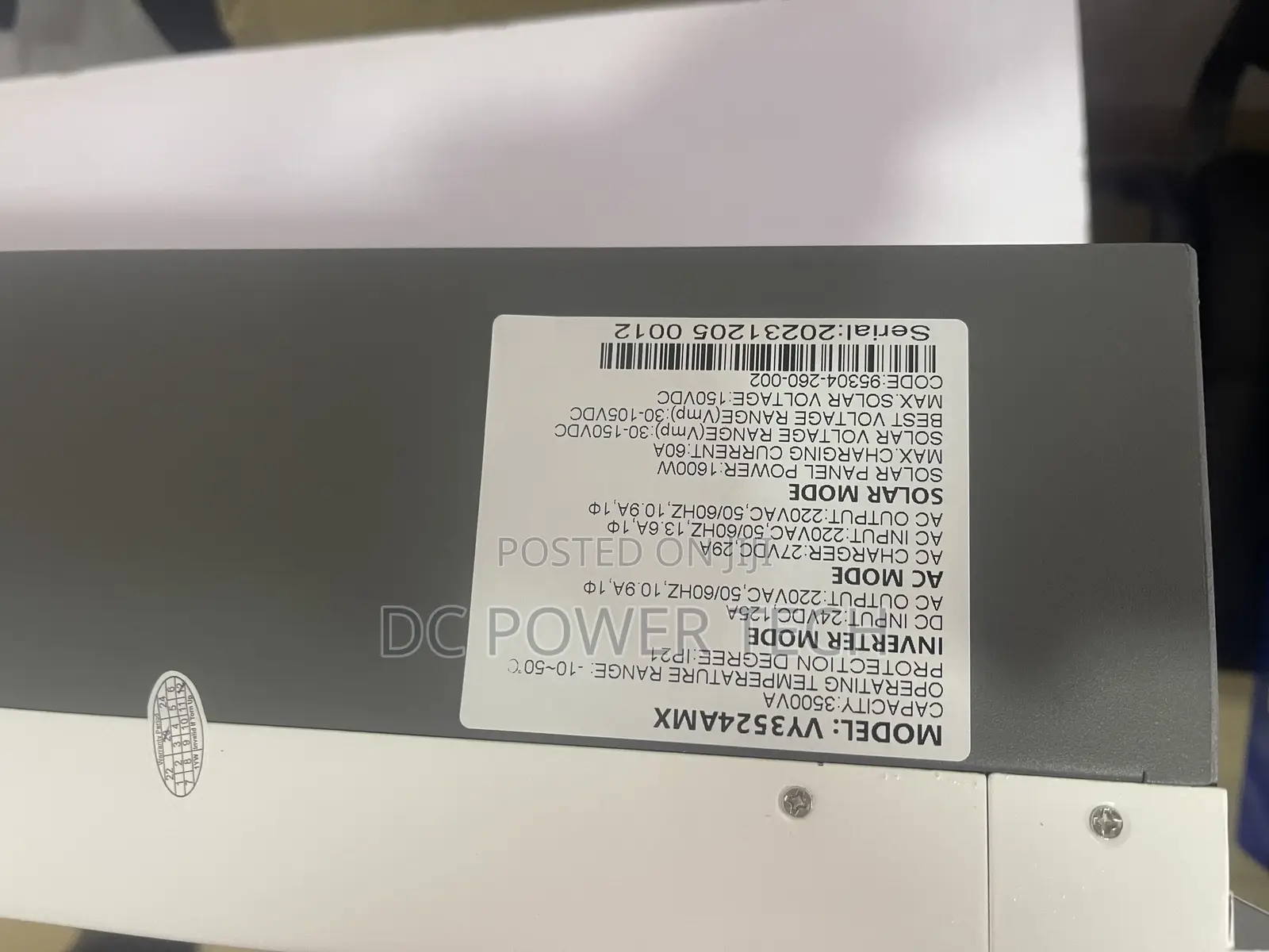 3.5kva/24v Hybrid Inverter With 60ah MPPT Charge Controller