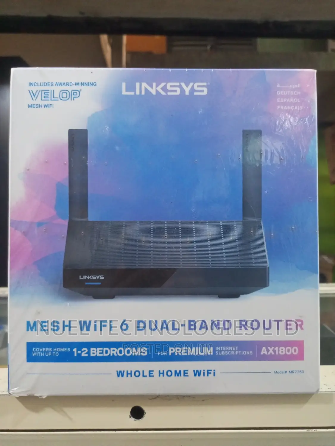 Linksys AX1800 Mesh Wi-Fi 6 Dual-Band Router