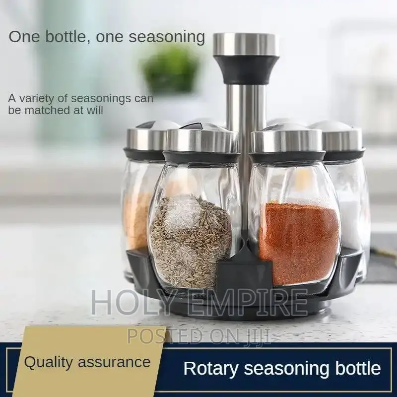 Transparent Jars for Spices Salt and Pepper Shaker Seasoning