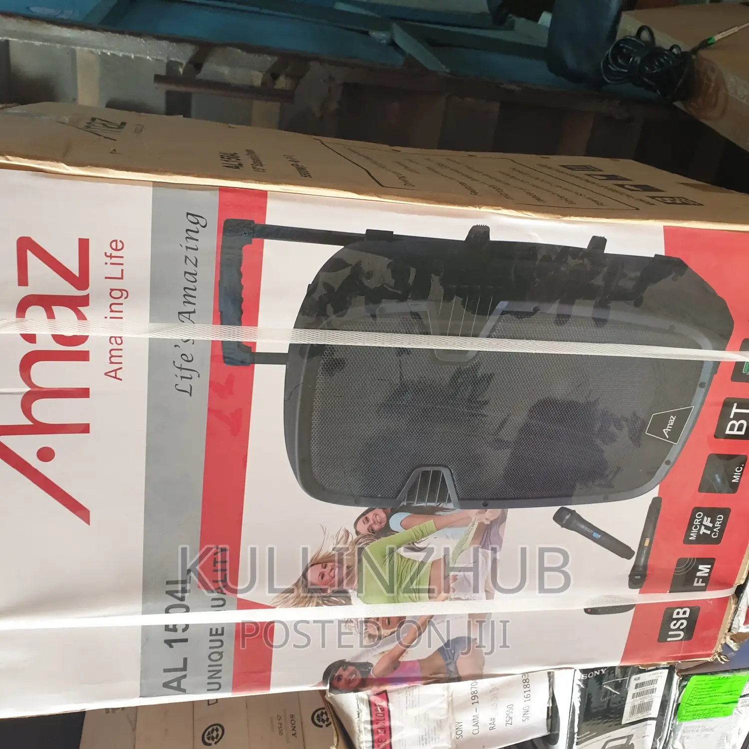 Amaz15 Inch Pa Active Speaker System Compact and Portable