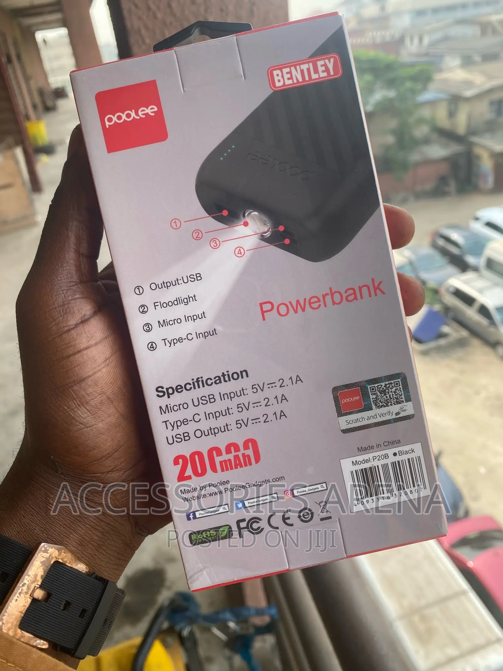 Poolee 20000mah Bentley Powrbank