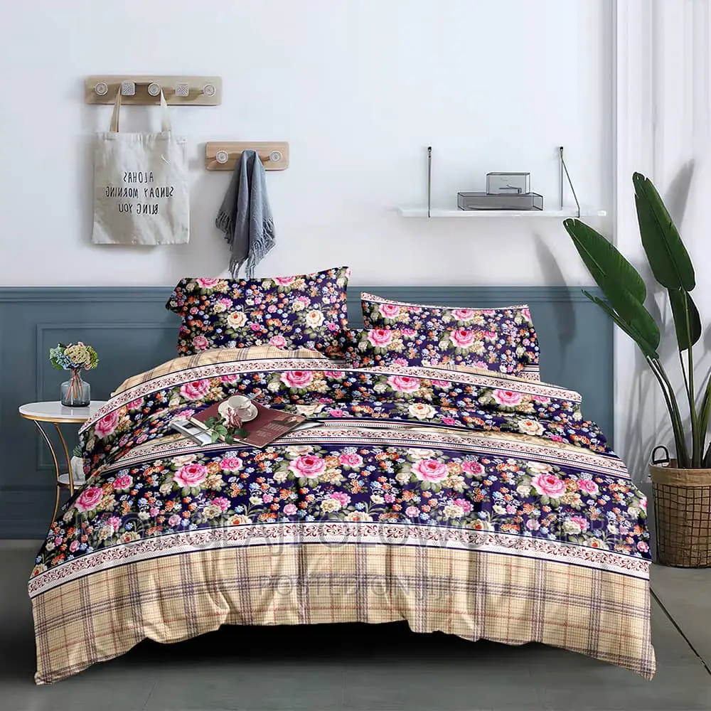 Designer Set of Duvet Bedsheet and Pillowcases