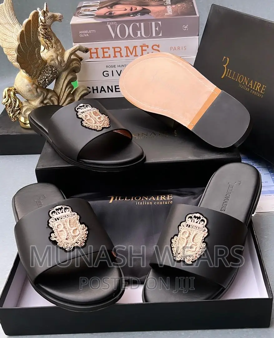 Gucci X Billionaire Leather Slipers