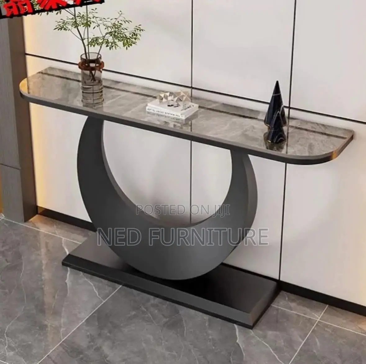 Quality Marble Top Console Dresser