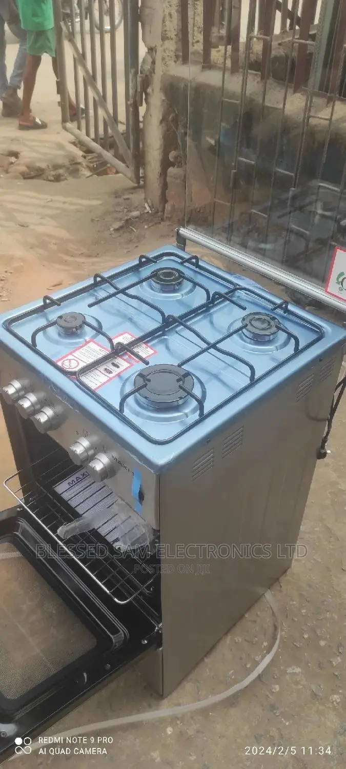 Maxi Ignition Gas Cooker 4 Gas Burner Automatic With Oven