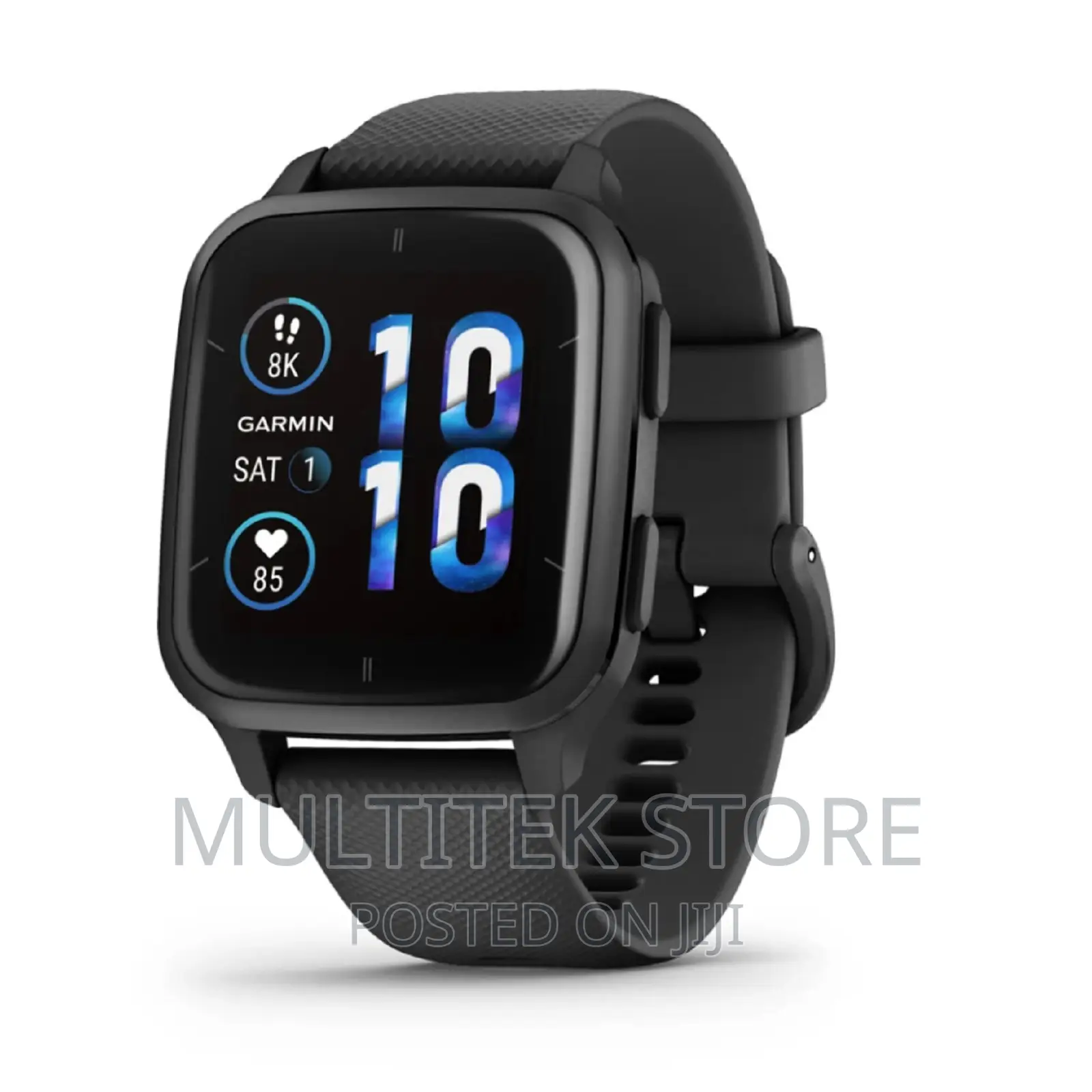 Venu Sq 2 – Music Edition Slate Aluminium Bezel With Black C