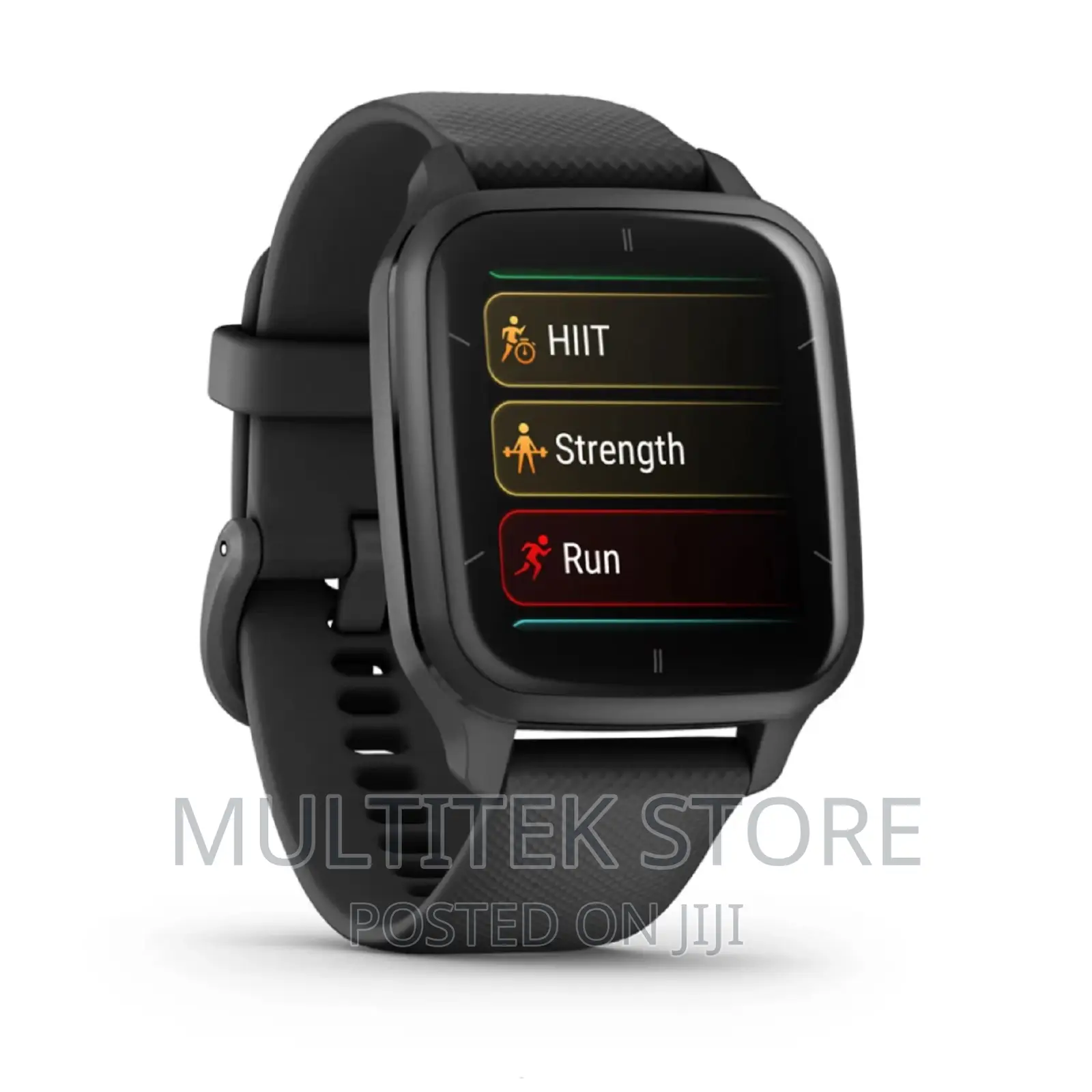 Venu Sq 2 – Music Edition Slate Aluminium Bezel With Black C