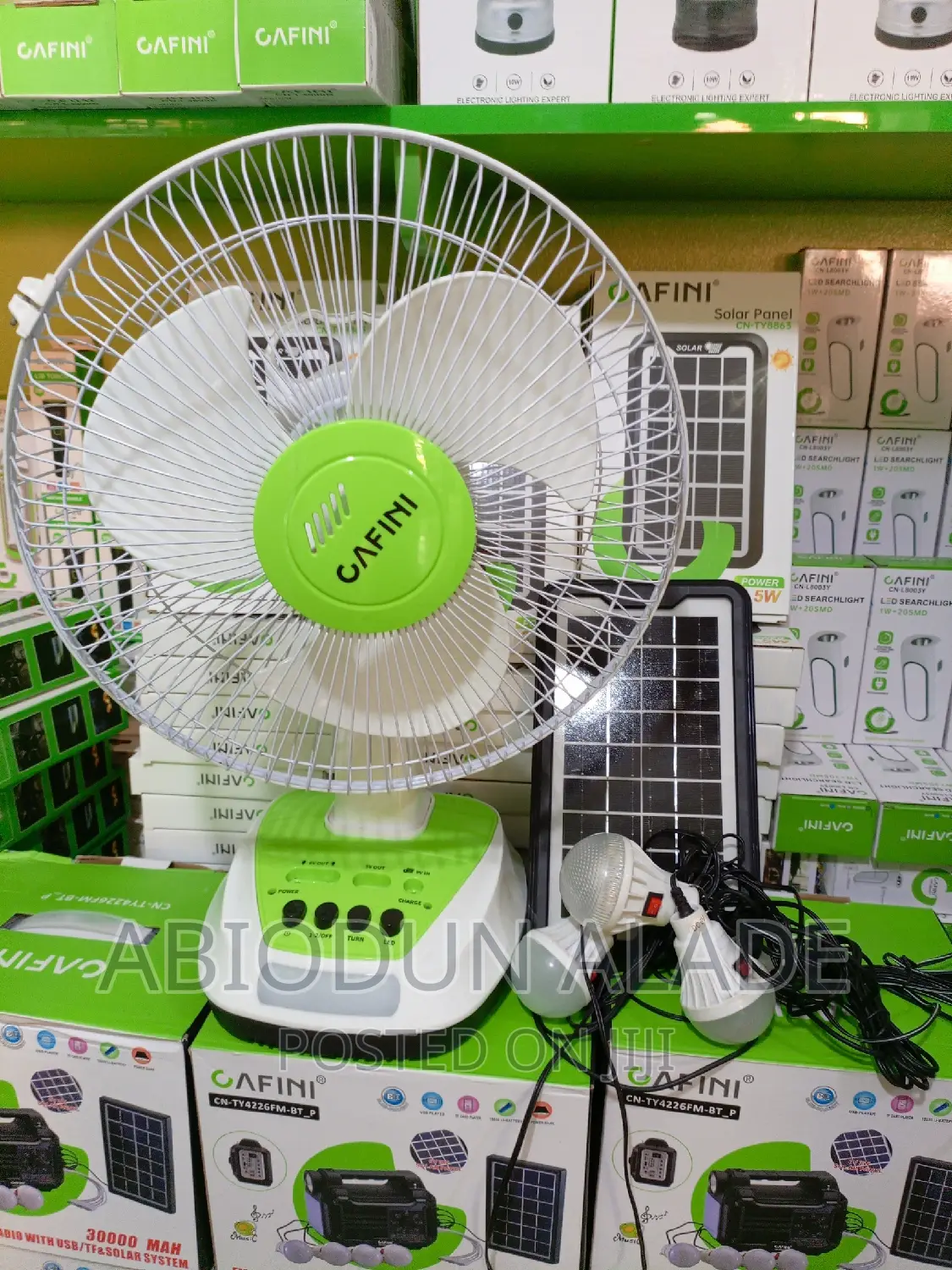 12 Inches Cafini Rechargeable Fan