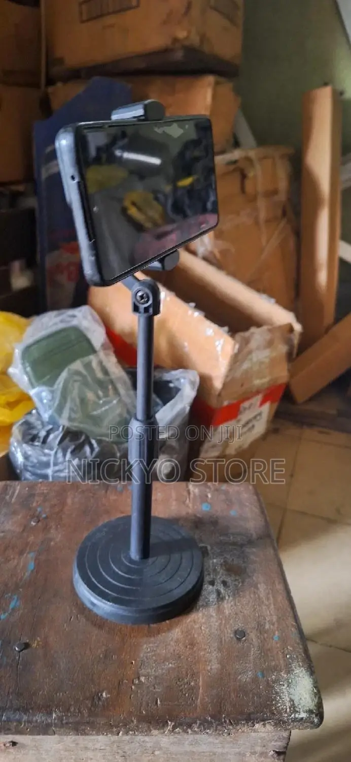 Adjustable Desktop Phone Stand – Heavy Base