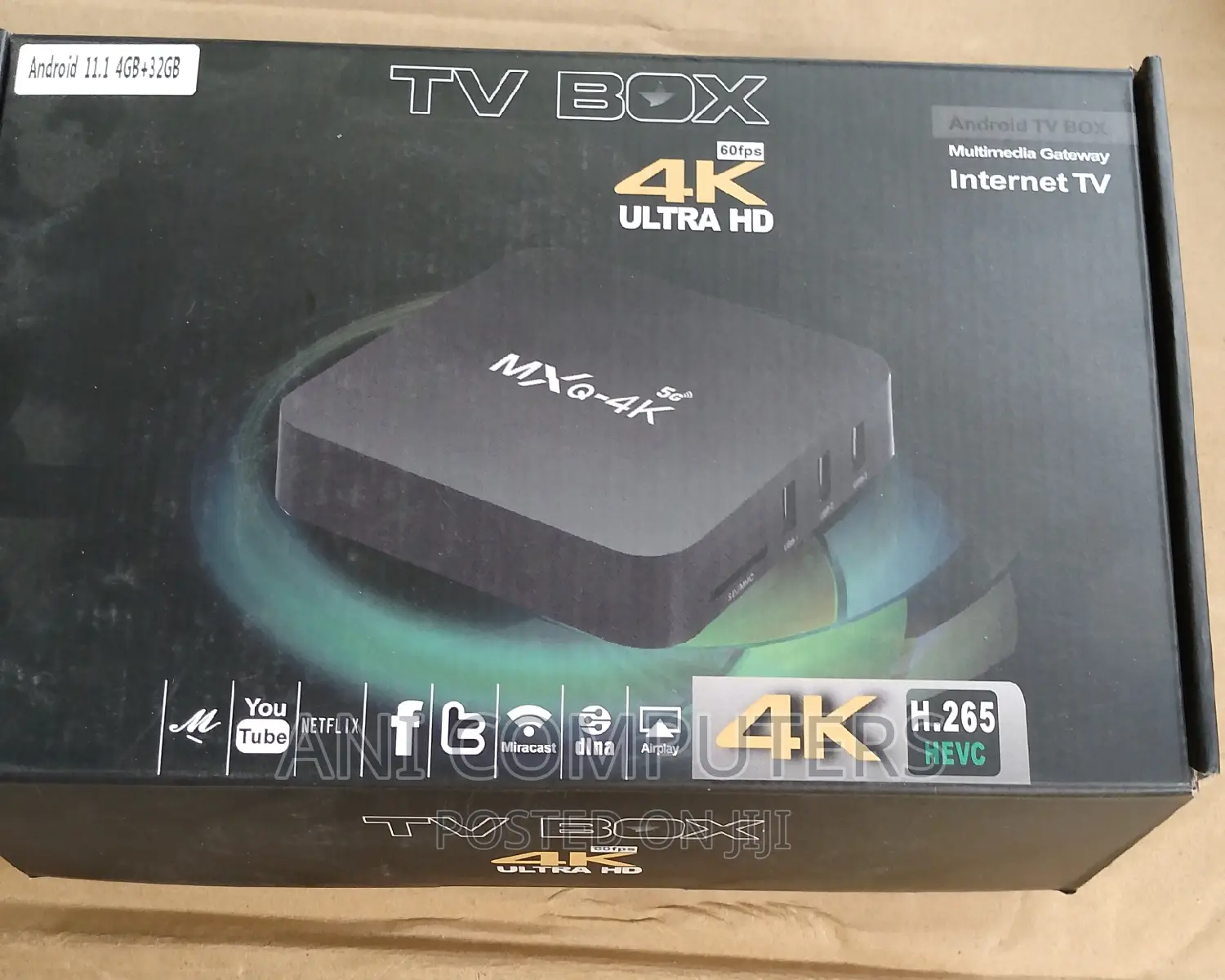 ANDROID 11,1 4gb+32gb TV Box