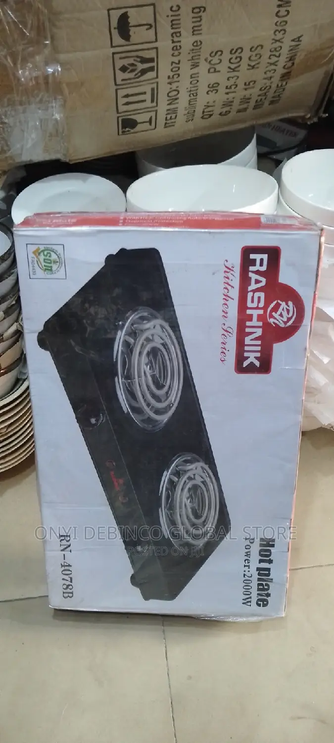 Rashnik Fast Cooking Electric Hot Plate - Double Burner