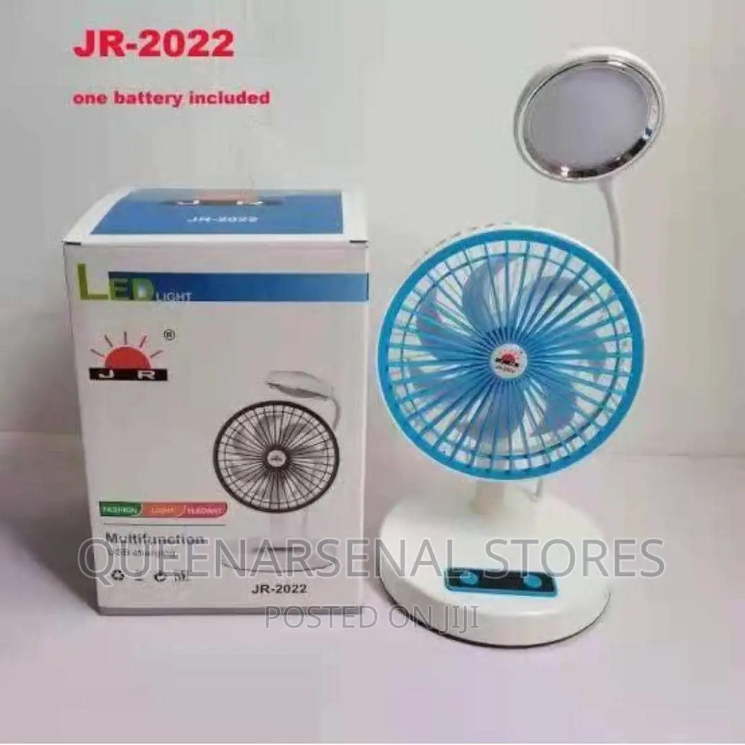 Rechargeable Fan With Ledlight