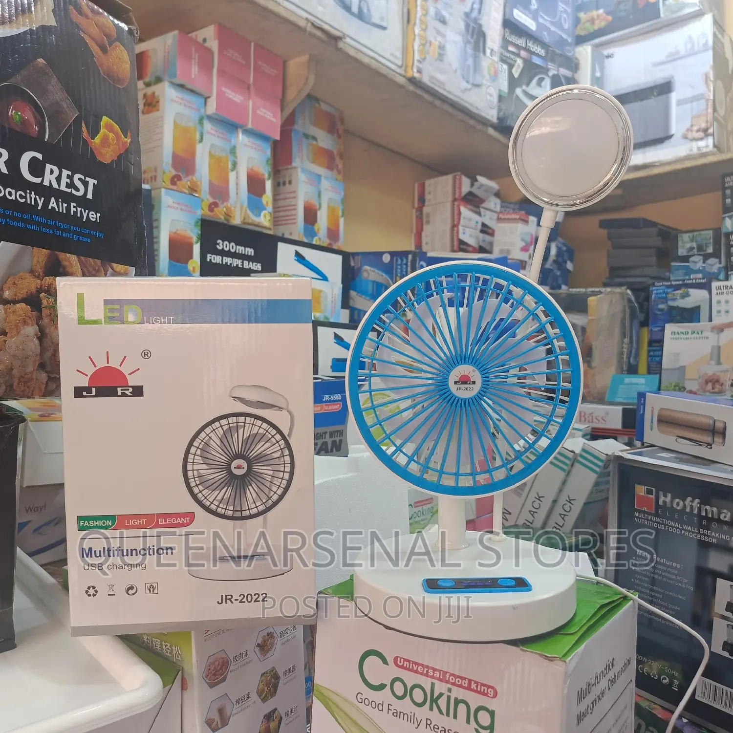Rechargeable Fan With Ledlight